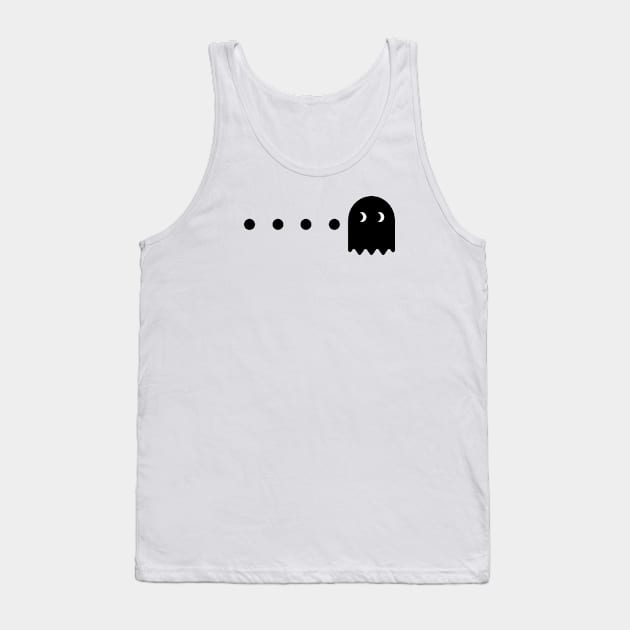 Pacman Ghost Black Tank Top by Sassify